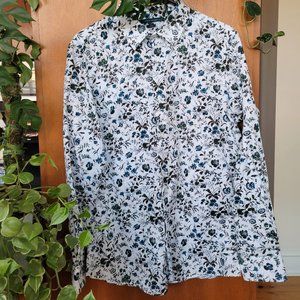 Floral Perry Ellis Slim-fit Button-Down
